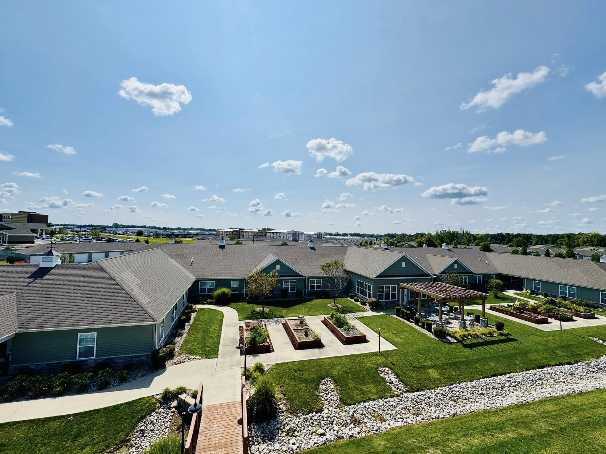 ariel view of Tippe River Downs living community